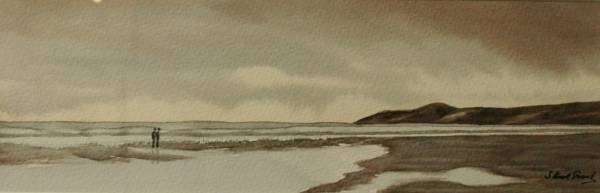- watercolour on Paper, Painting by Stuart Grant, measuring 9 x 28 cm (H x W) framed at 28 x 47 cm £195